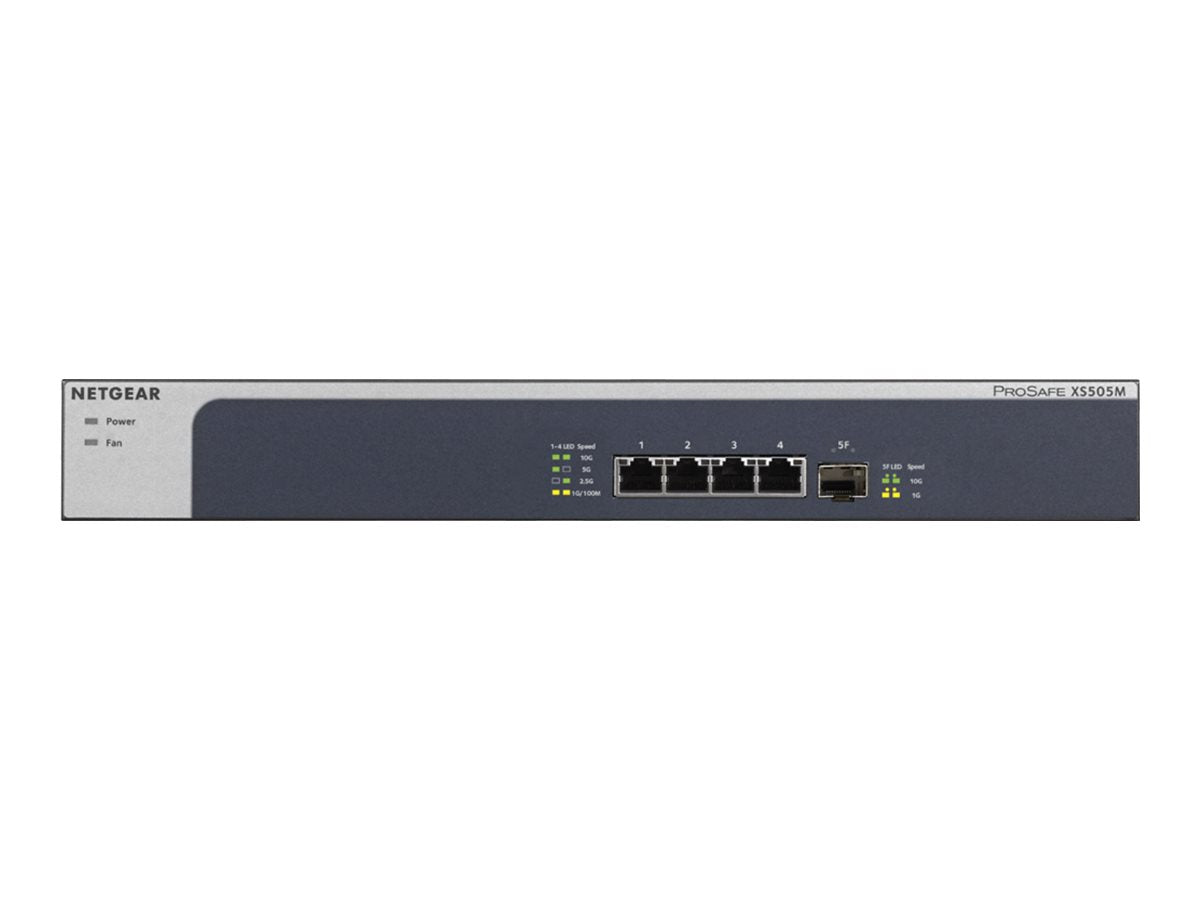 Netgear XS505M 5-Port 10-Gb/Multi-Gigabit Switch Netgear XS505M 5-Port 10-Gb/Multi-Gigabit Switch